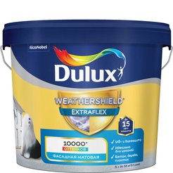 Краска фасадная Dulux Weathershield Extraflex матовая BW (5л)