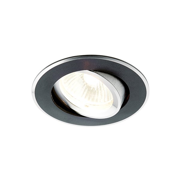 Светильник точечный встраиваемый Ambrella light A502 BK GU5.3 сатин/черный