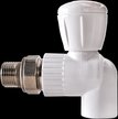 Кран ППР шаровый для радиатора наружная резба угловой d25х3/4"