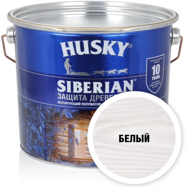 Антисептик-гель Husky Siberian полуматовый белый 2,7л