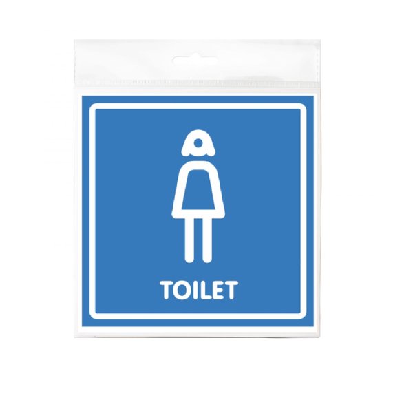 Табличка Туалет женский 130х130