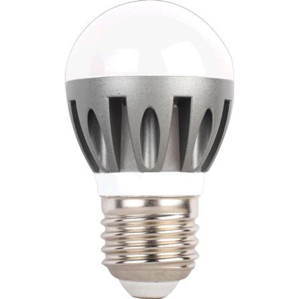 Лампа светодиодная Ecola LED 4,1W G45 220V E27 2700K шар 82x45