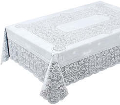 Скатерть прямоугольная Niklen 110х140см белый, ПВХ