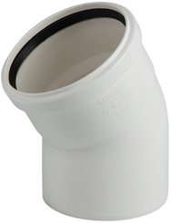 Отвод канализационный Lammin d110/30° шумопоглощающий для внутренней канализации