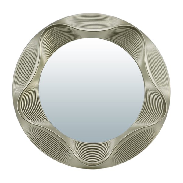 Зеркало декоративное ГАВР, серебро 25см, D17см