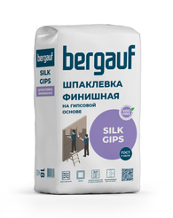 Шпаклевка гипсовая для тонкослойного шпаклевания и заделки швов ГКЛ Bergauf Silk Gips 18кг