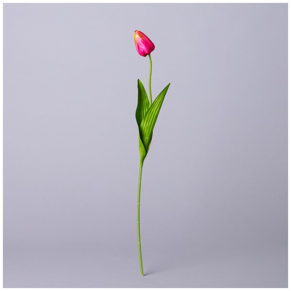Цветок искусственный Тюльпан, розовый 48см