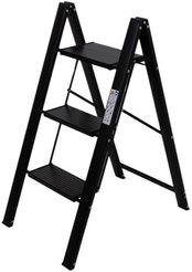 Этажерка-стремянка WireKing Leonardo 42,5х90,1х4,5см 3 ступени, черный