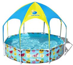 Бассейн детский каркасный круглый My First Pool с навесом, 244х51см,1688л 56432