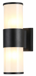Светильник уличный настенный архитектурный Ambrella light ST2455 BK/FR IP54 E27 черный/белый матовый