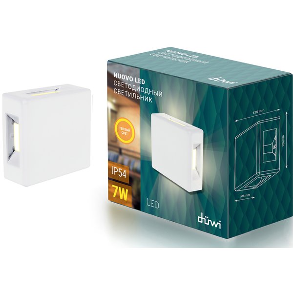 Светильник уличный duwi Nuovo LED 7W IP54 3000K белый 