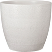 Кашпо бетонное Деним d25см h23,4см v8л, белый