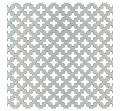 Лист алюм.серебр с отв.крест 250x500x0,8мм