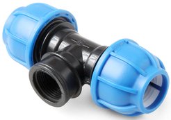 Тройник компрессионный ПНД Pro Aqua UNIO d32x1/2" внутренняя резьба