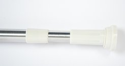 Карниз для ванной 110-200см прямой раздвижной, хром