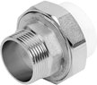 Муфта комбинированная разъемная (Американка) наружная резьба PN25 d40х1 1/4" раструбная