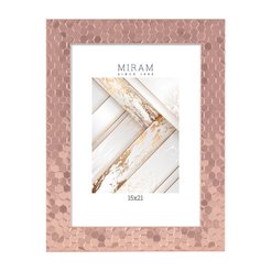 Рамка МИРАМ 15х21см багет 651688-6 розовые соты, пластик