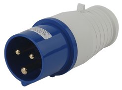 Вилка силовая переносная 013 Эра 2Р+РЕ 16А 220В IP44