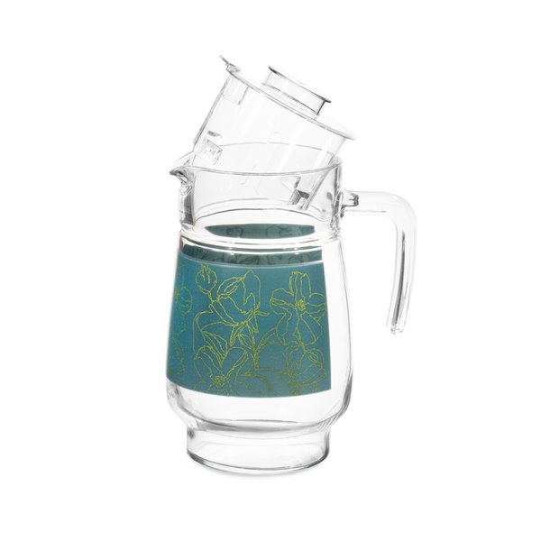 Набор питьевой Luminarc Carine Annalee Green Кувшин 1,6л+Стаканы 270мл 6шт зеленый, стекло