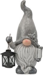 Фигура декоративная Гном с фонарем 42х20,5х16см, LED-подсветка, SYTCC-3824067