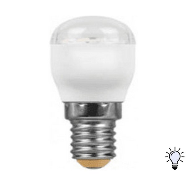 Лампа светодиодная Feron 2Вт Е14 4000К свет холодный для холодильника