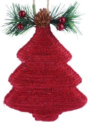 Украшение ёлочка 13см красный SYPMPA-112111