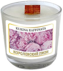 Свеча ароматическая в подсвечнике 90мл Королевский пион
