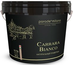 Штукатурка декоративная с эффектом камня травертин PARADE Carrara Bianco (10л)