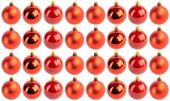 Набор шаров 24шт 6см красный SYQA-012289