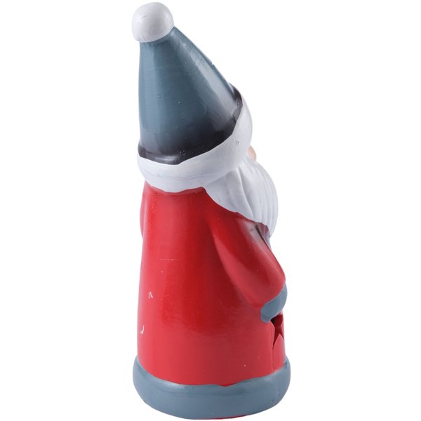 Фигурка керамическая Санта Клаус 17,3см, красно-серый, LED-подсветка (+ батарейка 2LR44), SYTCC-3823002