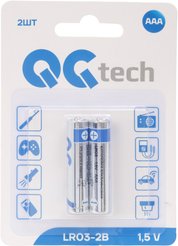 Батарейка алкалиновая QG tech ААА/ LR03 2шт