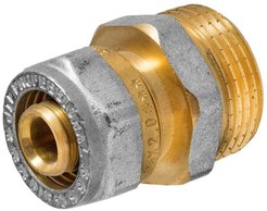 Соединение латунное обжимное Ø16ммх3/4" наружная резьба