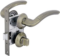Комплект ручек ФЗ FZ SET 04-C 170 2H BK AB (ручка, защелка, фиксатор, петли 2шт) античная бронза