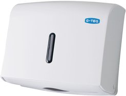 Диспенсер для полотенца бум. G-teq пластик белый 8977 W