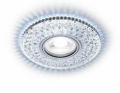 Светильник точечный встраиваемый AMBRELLA LIGHT S333 CH/CLD MR16+3W хром/прозрачный хрусталь