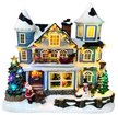Композиция светодиодная музыкальная Новогодняя усадьба 19х14х24см, USB-кабель, работает от батареек: ААх3 Композиция светодиодная музыкальная Новогодняя усадьба 19х14х24см, USB-кабель, работает от батареек: ААх3