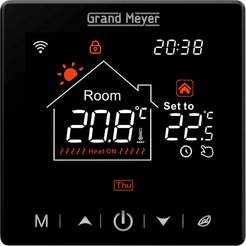 Терморегулятор программируемый Grand Meyer SN-20 (черный) с Wi-Fi