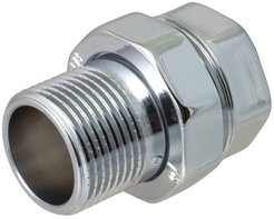 Сгон (американка) для полотенцесушителя прямой 3/4" в/н (хром),MP-У
