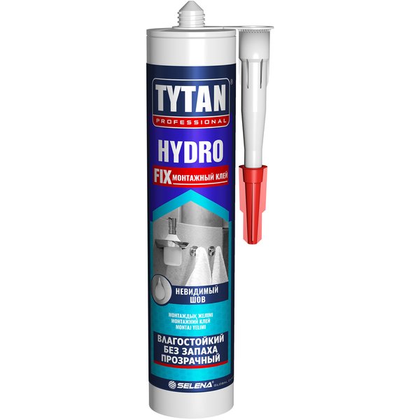Клей монтажный акриловый Tytan Professional Hydro Fix Прозрачный (310мл/360г)