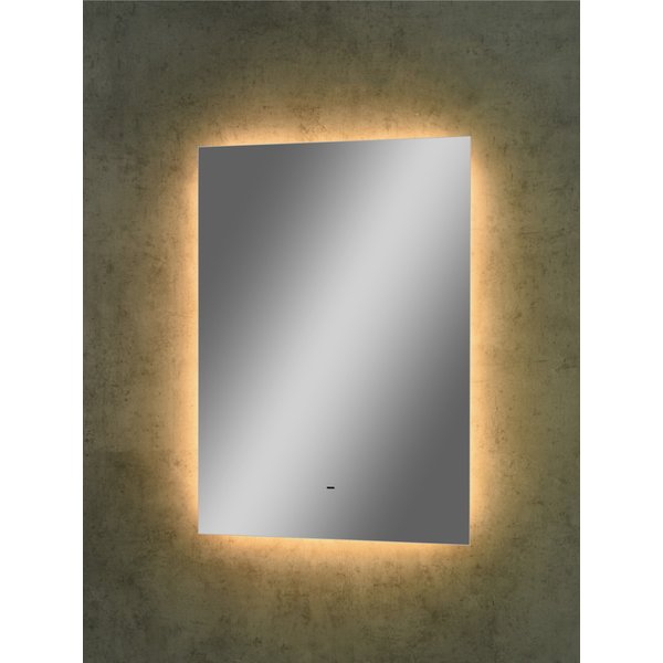 Зеркало Trezhe Led 50х70см с бесконтактным сенсором, теплая подсветка