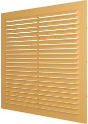 Решетка вентиляционная вытяжная АБС 138х138,бежевая