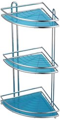 Полка угловая трехъярусная BLUE 25,8х58,5х25,8см