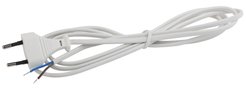 Шнур сетевой ЭРА UX-ШВВП-1,8m-W 2x0,5 белый 1,8м