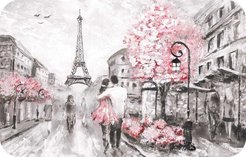 Салфетка сервировочная 26х41см Париж ПВХ