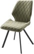 Стул кухонный Mamadoma Rafael М-R d12 45х45х91см велюр/металл, зеленый/черный, поворотный