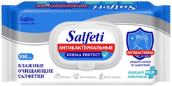 Салфетки влажные антибактериальные Salfeti antibac mega pack 100шт с пласт.клапаном