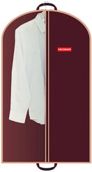 Чехол-сумка д/одежды Hausmann Monocolor 60х100см ПВХ коричневый