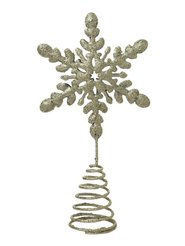 Верхушка на елку Снежинка золото 10,5х4,4х19,5см 89021