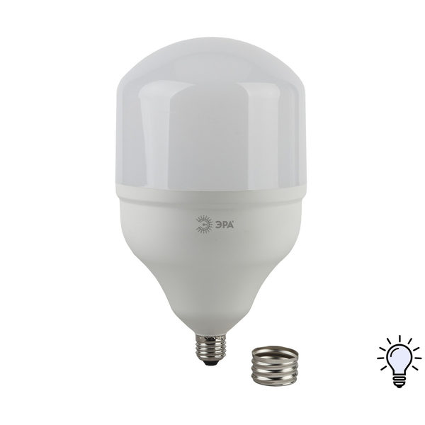 Лампа светодиодная ЭРА POWER T160 Е27/Е40 65Вт свет нейтральный белый
