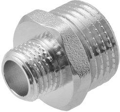 Ниппель латунный переходной 1/2"х1/4"